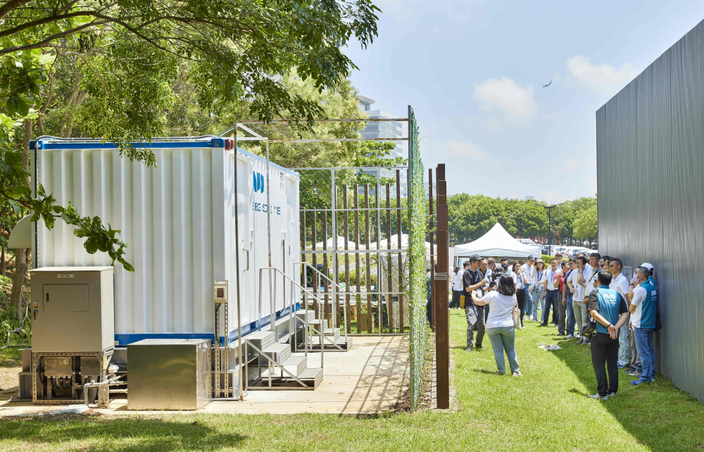 XPJ西大墩窯文化館建置屋頂全綠電及儲能櫃，為兼具創能儲能的永續綠能場域