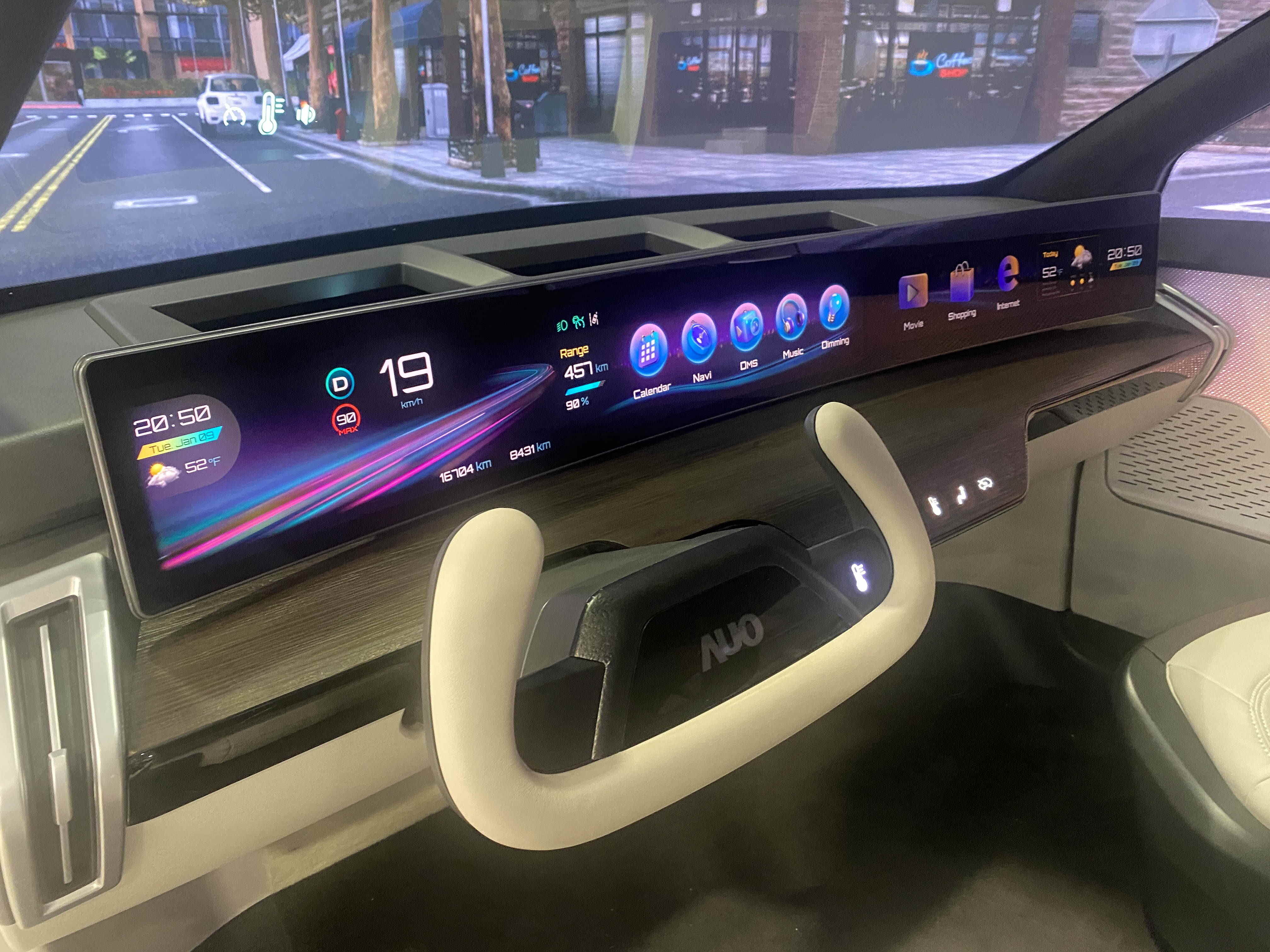 bines the Intuitive Steering Wheel Touch Control with the Immersive Panoramic HUD to provide a seamless and safe interface for drivers to access vehicle controls and information while keeping their focus on the road.