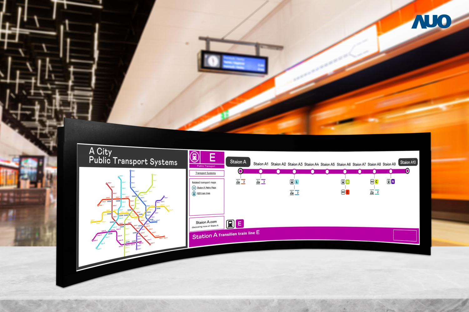 XPJ運用獨家TARTAN顯示技術，開發出全球最大58.6吋R1000曲面長條屏顯示器，在交通與移動領域的廣泛應用，為使用者提供清晰、完整的資訊內容，進而提升服務滿意度