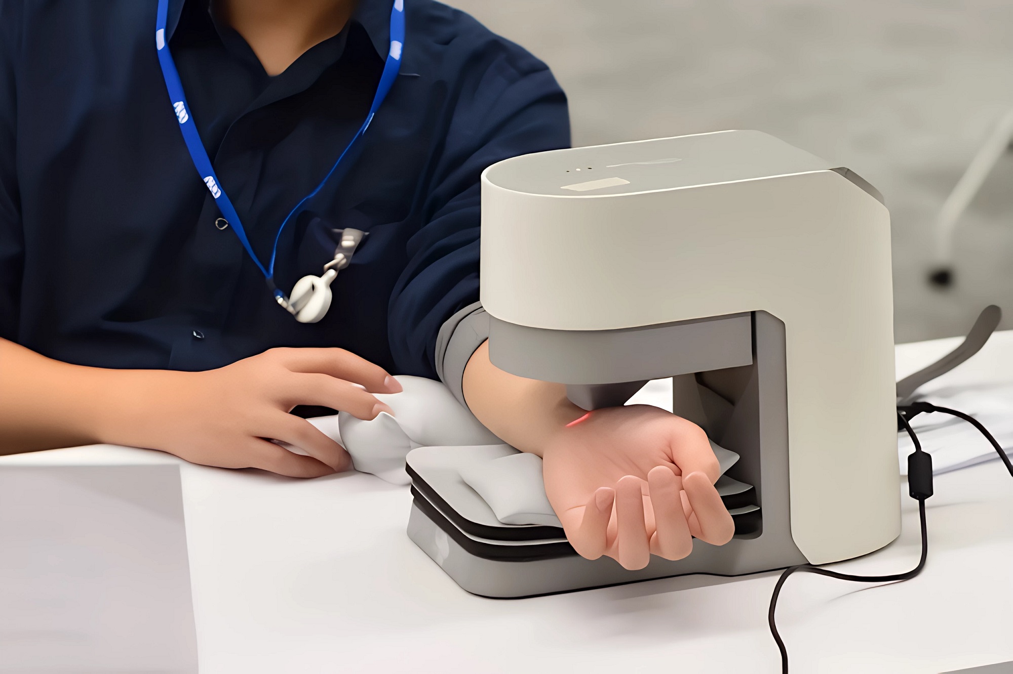 XPJ耘康中醫數位化檢測解決方案之脈象檢測系統採用高靈敏多點式壓力感測器，可真實還原「寸、關、尺」三部脈象量測結果