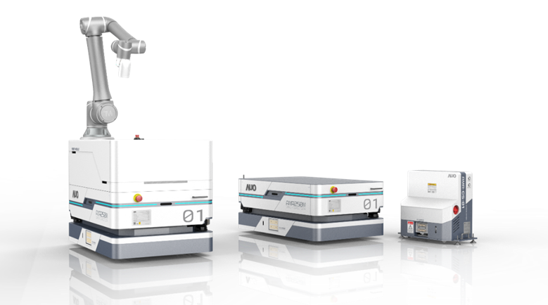 XPJ數位開發的自主式移動機器人（AMR250M），搭配全向輪並結合AI演算法、2D LiDAR、3D攝影機等技術，協助客戶實現產線全自動化